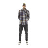 Chemise homme manches longues en flanelle à carreaux logo dos Tyler Chemise homme manches longues en flanelle à carreaux logo dos Tyler