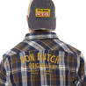 Chemise homme manches longues en flanelle à carreaux logo dos Tyler Chemise homme manches longues en flanelle à carreaux logo dos Tyler