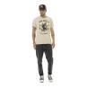 T-shirt homme col rond regular en coton print devant Brave