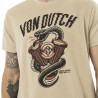 T-shirt homme col rond chiné regular print devant Vibra