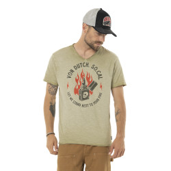 T-shirt homme col V en...