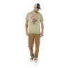 T-shirt homme col V en coton print devant Lighter