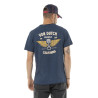 T-shirt homme col V en coton print devant et dos Wings