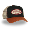 Casquette trucker avec filet adulte effet usé et patch brodé Used