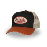 Casquette trucker avec filet adulte effet usé et patch brodé Used