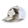 Casquette baseball avec filet adulte en simili effet peau de Reptile