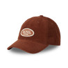 Casquette dad cap adulte en velours avec patch Log
