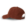 Casquette dad cap adulte en velours avec patch Log
