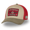 Casquette trucker avec filet adulte visière velours patch Semi-Curved