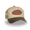 Casquette trucker avec filet adulte effet usé et patch brodé Used
