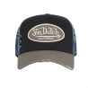 Casquette trucker avec filet adulte effet usé et patch brodé Used