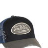 Casquette trucker avec filet adulte effet usé et patch brodé Used