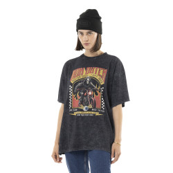 T-shirt femme relax fit col...
