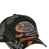 Casquette trucker  avec print all over et badge brodé