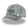 Casquette baseball adulte en jean avec effet destroy Jean