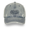 Casquette baseball adulte en jean avec effet destroy Jean