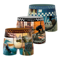 Lot de 3 boxers enfant Garantie 2 ans California Vibes