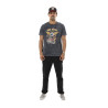 T-shirt homme col rond en jersey acid wash et print devant Cars