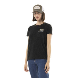 T-shirt uni col rond avec...