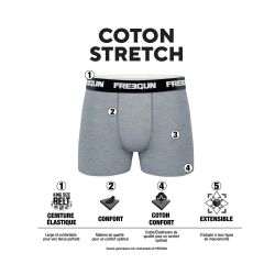 Lot de 3 boxers homme Freegun