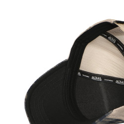 Casquette baseball avec filet adulte en flannelle à carreaux Car