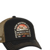 Casquette trucker avec filet souple effet bamboo avec print Crew
