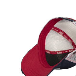 Casquette trucker avec filet souple effet bamboo avec print Crew