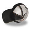 Casquette trucker avec filet souple effet bamboo avec print Crew