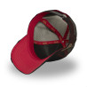 Casquette trucker avec filet souple effet bamboo avec print Crew