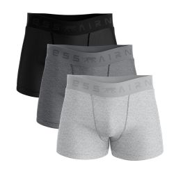 AIRNESS Lot de 3 boxers homme en coton Predator