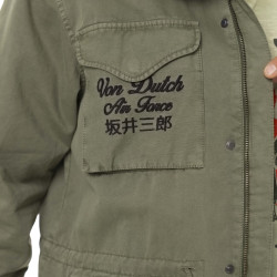 Veste militaire homme en coton avec patch Field