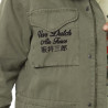 Veste militaire homme en coton avec patch Field