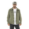 Sur Chemise homme en sergé de coton avec Patchs Cain