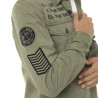 Sur Chemise homme en sergé de coton avec Patchs Cain
