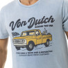 T-shirt homme regular en jersey 160gr acid wash print devant Truck T-shirt homme regular en jersey 160gr acid wash print devant Truck