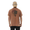 T-shirt homme relax fit en jersey acid wash print devant et dos Flash