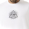 T-shirt homme comfort fit en jersey print poitrine et dos Provid