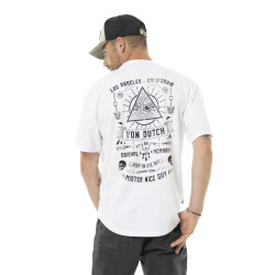 T-shirt homme comfort fit en jersey print poitrine et dos Provid