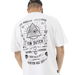 T-shirt homme comfort fit en jersey print poitrine et dos Provid