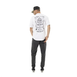 T-shirt homme comfort fit en jersey print poitrine et dos Provid