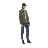 Veste militaire femme imprimé camouflage avec patchs