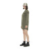 Robe Chemise femme délavée manches longues avec patchs Robe Chemise femme délavée manches longues avec patchs