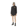 Robe sweat femme manches longues avec print dos et zip sur côté Robe sweat femme manches longues avec print dos et zip sur côté