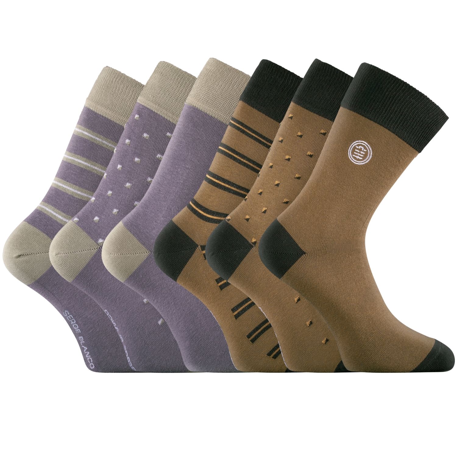 Lot de 6 paires de chaussettes de ville Town ED Lot de 6 paires de chaussettes de ville Town ED