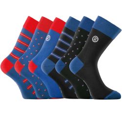 Lot de 6 paires de chaussettes de ville Town AD