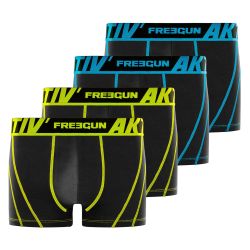 Lot de 4 boxers en coton homme Aktiv
