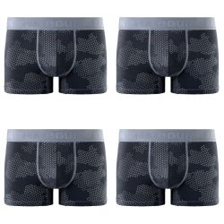 Lot de 4 boxers en coton homme Signature Pablo