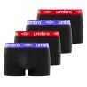 Lot de 4 Boxers coton homme uni ceinture colorées