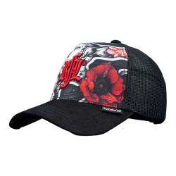 Casquette trucker avec filet bi-matière Flower