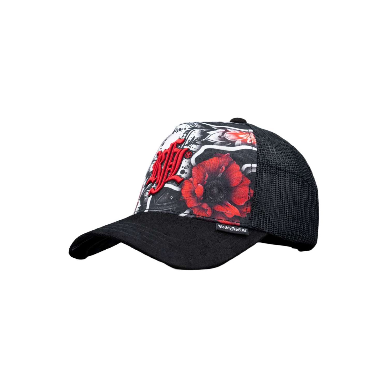 Casquette trucker avec filet bi-matière Flower